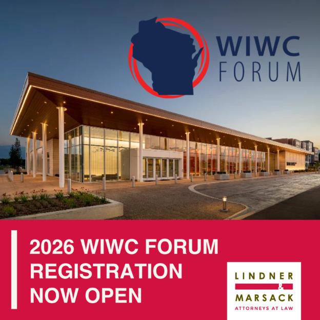 WIWC Forum logo overlayed on a photo of the Brookfield Conference Center with text stating registration is open.